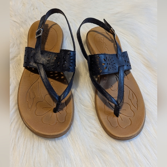Comfort b.o.c slingback Navy blue women's sandals. - Picture 4 of 7